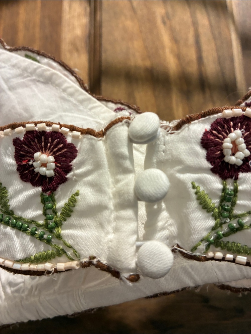 Anthropologie: LyreBird Embroidered Floral Bralette - Picture 6 of 8